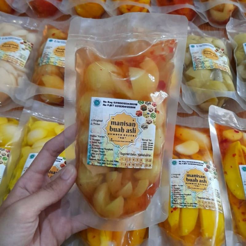 

Manisan Buah PALA Basah Segar Original / Pedas Segar Gula Alami - Pedas