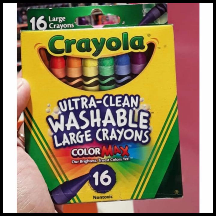 

GRATIS ONGKIR SALE MAINAN: CRAYOLA ULTRA CLEAN WASHABLE LARGE CRAYONS COLOR MAX 16PC !!!!!
