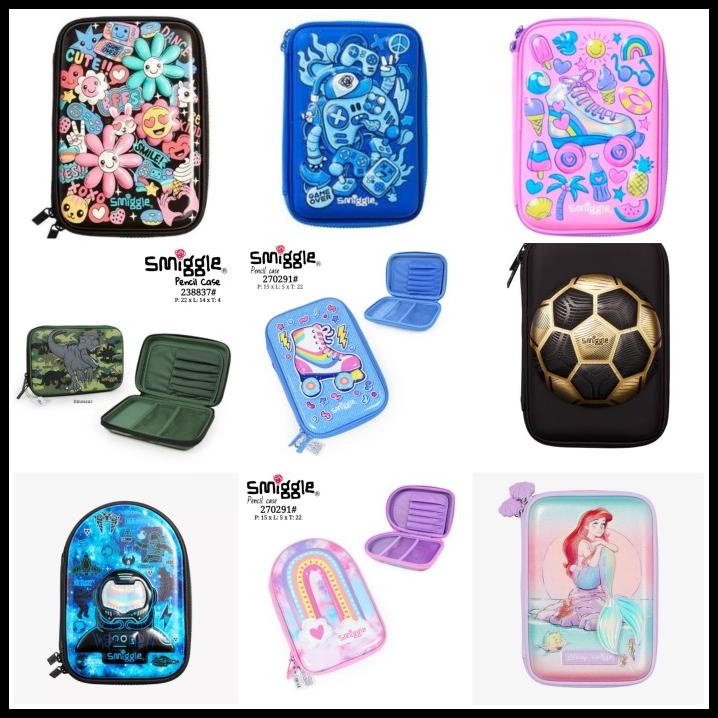 

BEST DEAL SMIGGLE PENCIL CASE SOCCER GOLD, ARIEL, FLOWER, FROSEN,CINDERLELA ORI !!!!!