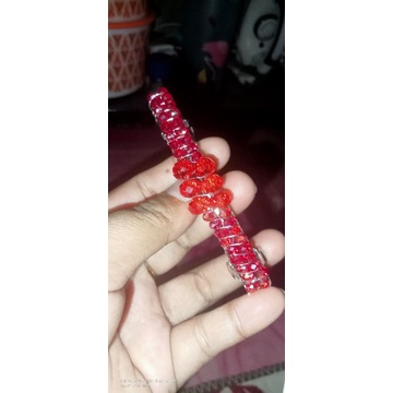 set gelang+cepitan rambut full kristal Swarovski ORI