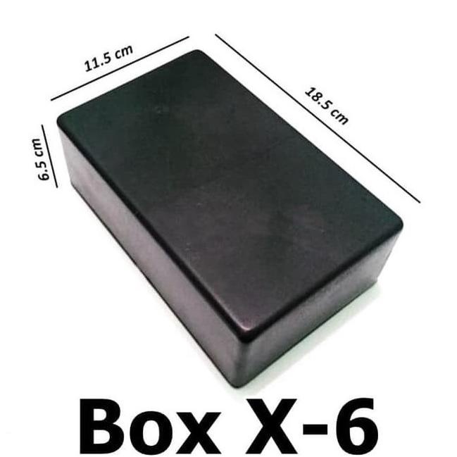 Ready oke] Box Plastik Hitam X 6 X - 6 Kotak Elektronik