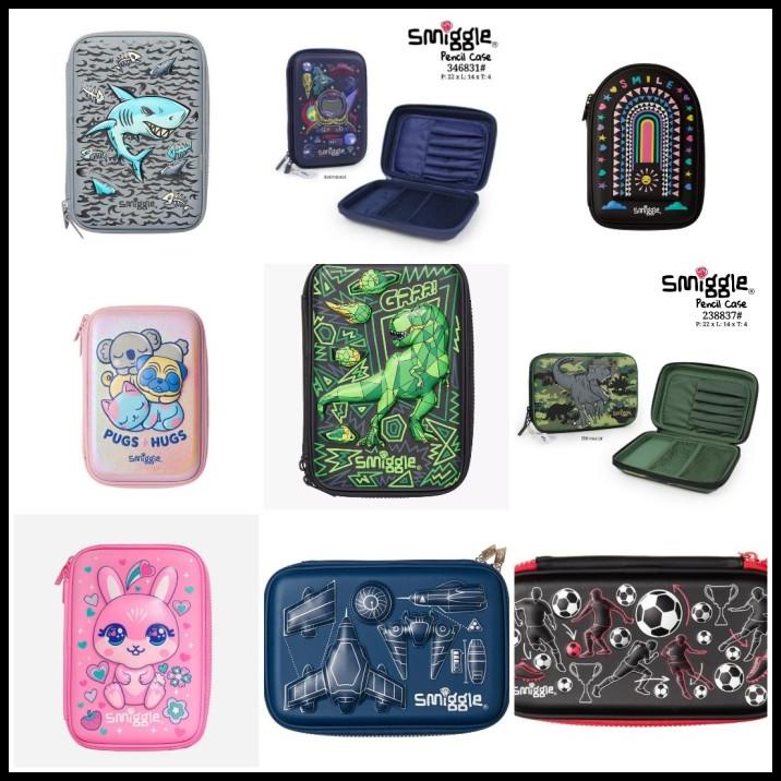 

TERMURAH SMIGGLE HARDTOP PENCIL CASE PUG HUG, BUDZ BUNNY, SHARK, ASTRONOT/ORI !