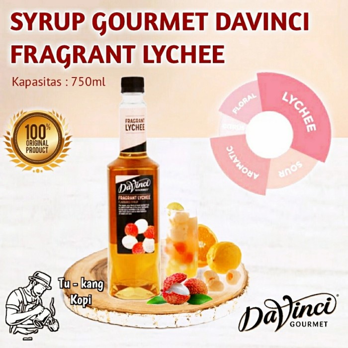 

SYRUP GOURMET DAVINCI FRAGRANT LYCHEE PERASA MINUMAN 750ml