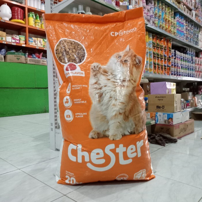 

Chester Tuna 20kg All Stage - Makanan Kucing - Cat Food Semua Umur