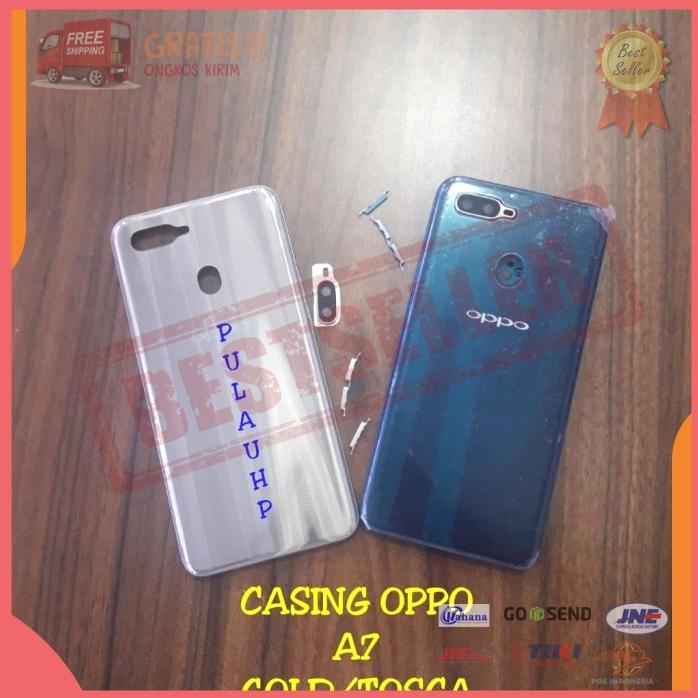 Casing Oppo A7 Gold Tosca Free Ongkir
