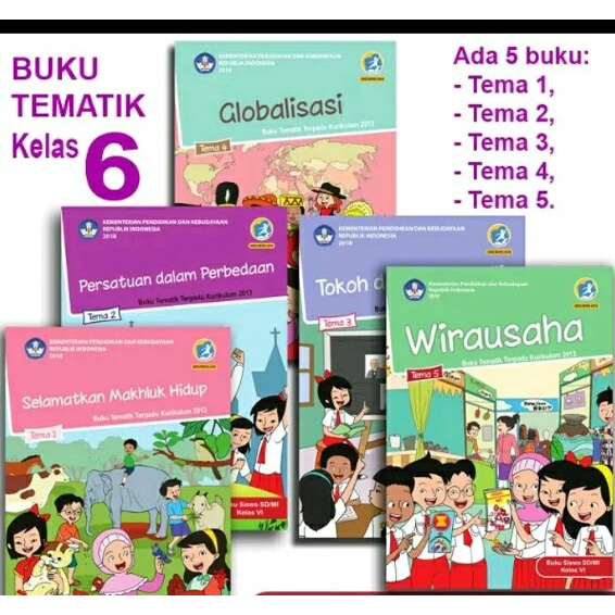 

NEW Paket Buku Tematik SD Kelas 6 Semester 1 Revisi 2018 Kurikulum 2013