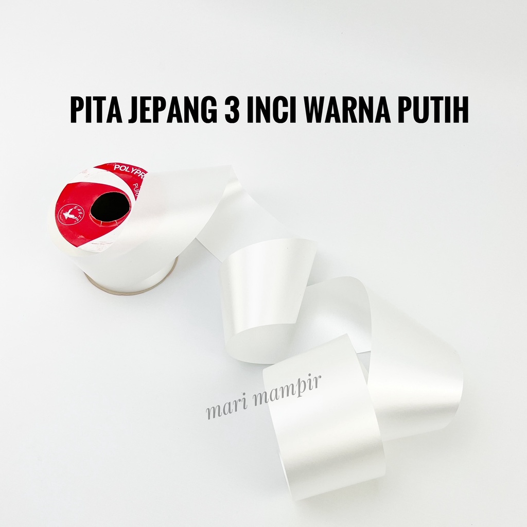 

PITA JEPANG / KADO 3 INCI 7 CM WARNA PUTIH