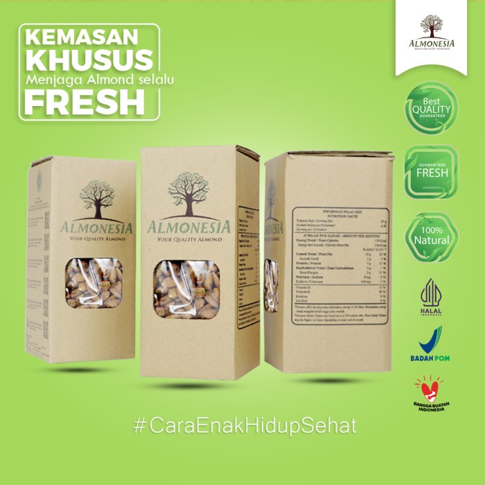 

Hariya Almonesia Natural Whole Almond - 2 X 500Gr