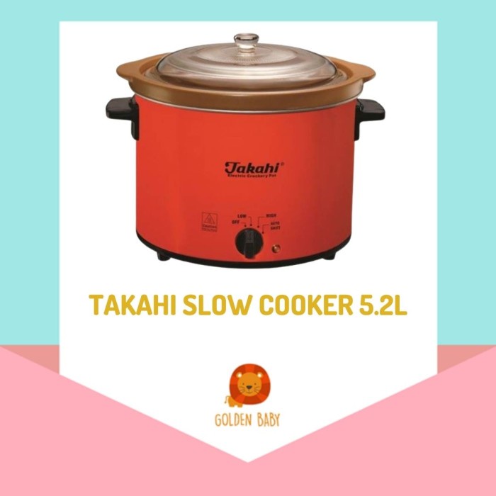 Promo Takahi Slow Cooker Crockery Pot (Premium Series) 5.2 L