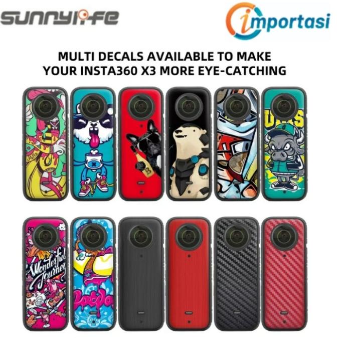

Diskon !!! Oktober Murah Sunnylife Pvc Sticker Camera 360 X3 Removable Skin Decal Waterproof Terlarisss