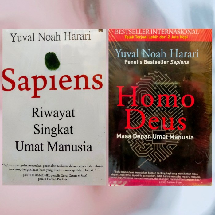 

NEW Paket 2 buku sejarah Sapiens dan HomoDeus