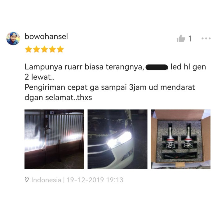 Cod - Headlamp Led Toyota Limo/Soluna/Vios/Yaris - Head Lamp Lampu H4 Hid Kode 086