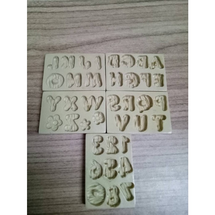 

✅Termurah Cetakan Alphabet Angka Motif Kayu Cetakan Fondant Huruf Limited