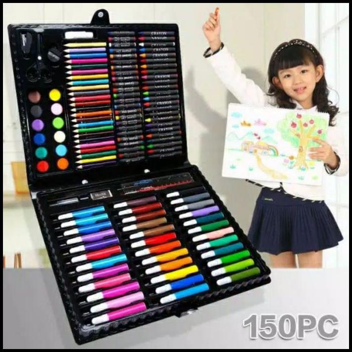 

GRATIS ONGKIR PENSIL WARNA 1SET ALAT LUKIS SET ANAK CRAYON COLOURING SET 150PCS ART- !!!!!!