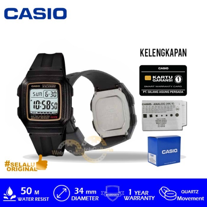 Jam Tangan Casio General F-201WA-9ADF / F201 / F201WA Original Murah