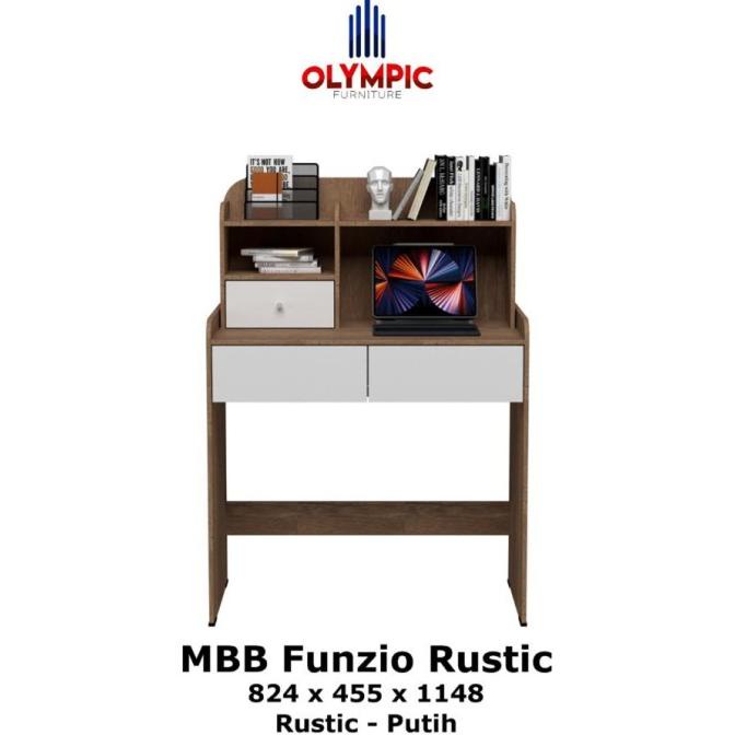 Olympic Mbb Funzio Meja Belajar Kerja Kantor Tulis Kasir Kios Kayu