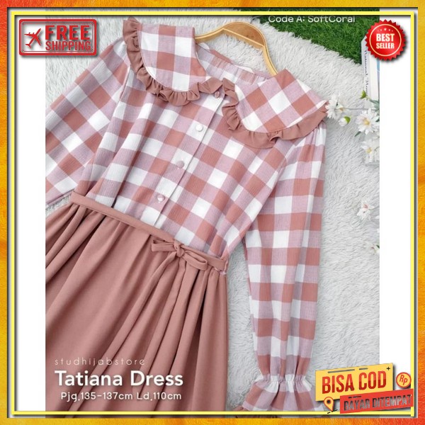 0 Tatiana Dress Gamis Remaja / Fashion Wanita Muslim / Gamis Lebaran