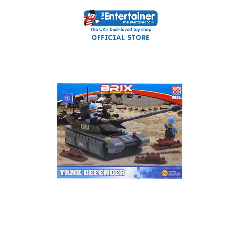 Emco Brix Tank Defender - Mainan Mobil Tank