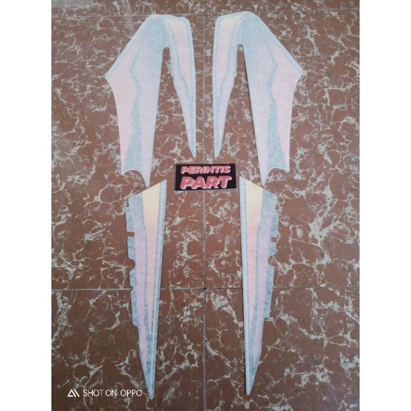 striping stiker lis list rx king 1999 hitam merah original