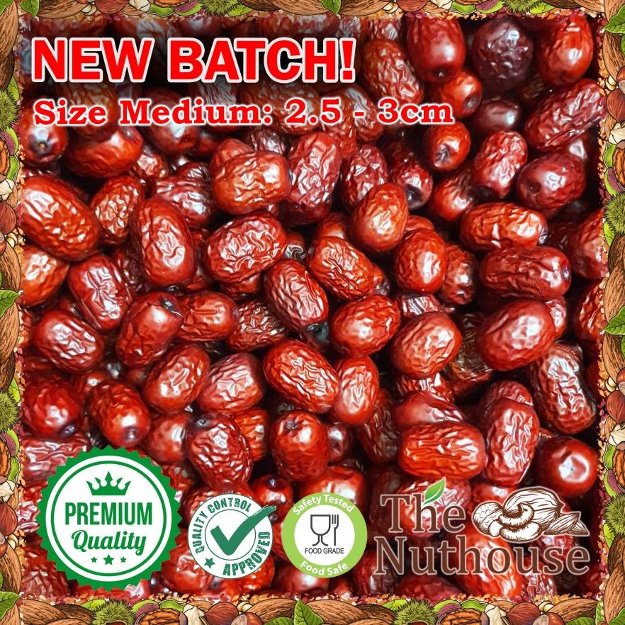 

Model baru - 250gr Dried Red Dates / Kurma Merah / Angco Hong Zao MEDIUM