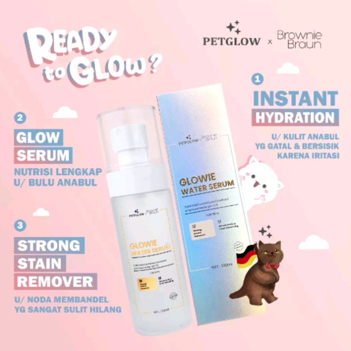 PETGLOW GLOWIE WATER SERUM - STRONG STAIN REMOVER SPRAY NATURAL