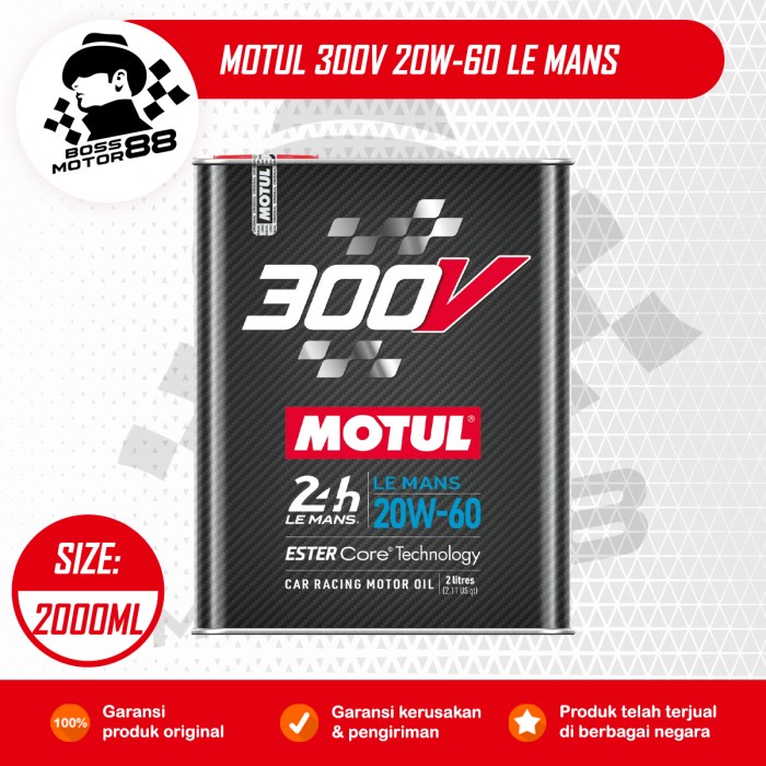 [New] Motul 300V Le Mans 20W-60 2L - Oli Mobil Premium 100 Original Bisa Gojek