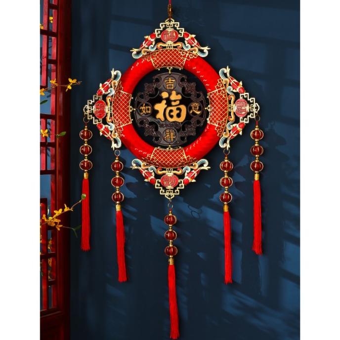 

New Gantungan Fu Imlek Dekorasi Zhong Guo Jie Chinese Knot Tassel Merah Pengiriman Cepat