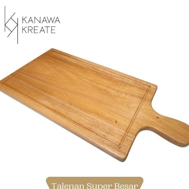 Talenan Kayu Mahogany | Ukuran Super Besar| Nampan Kayu