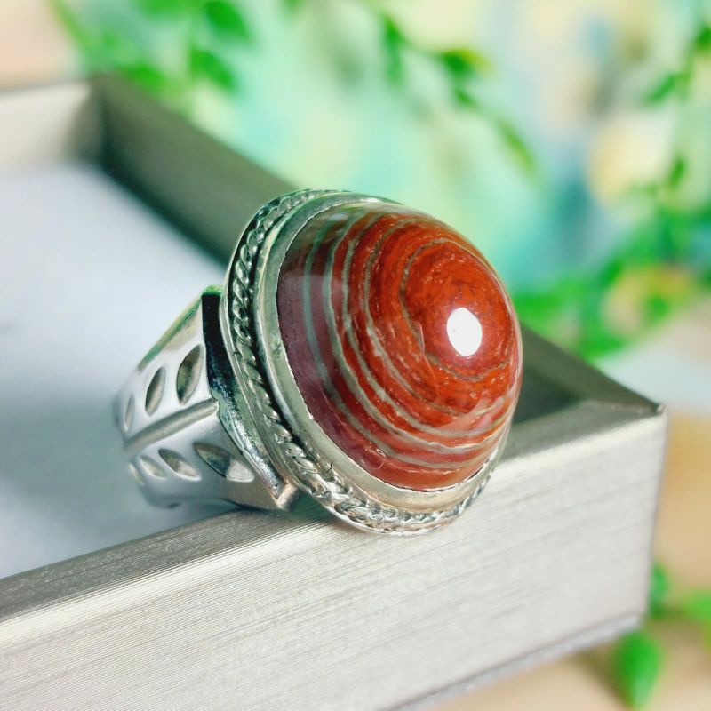 CINCIN BATU AKIK NATURAL PUSAR BUMI UNIK LANGKA (TOP AKIK)