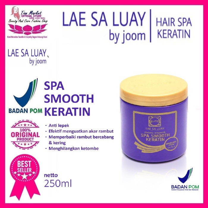 Lae Sa Luay Hair Spa Smooth Keratin Masker Rambut Creambath Bpom Asli Terb