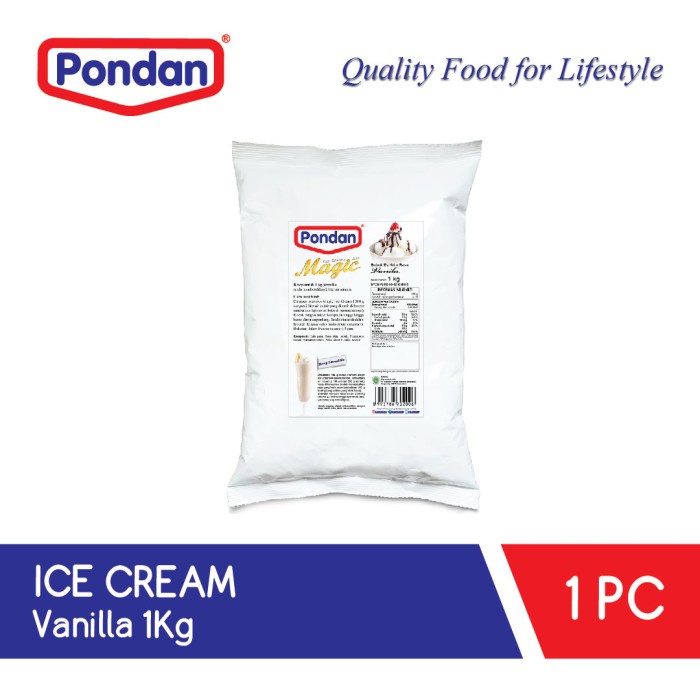

Promo Pondan Ice Cream Vanilla (Bulky)