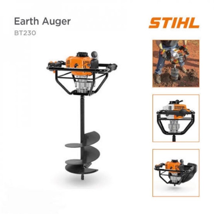 Perkakas Stihl Earth Auger Bt230 Mesin Bor Penggali Tanah Stihl Bt230