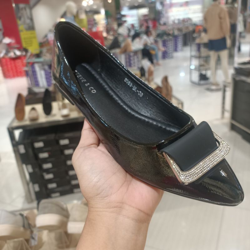 STEVE N CO ‼️ sepatu wanita glossy flat shoes terbaru