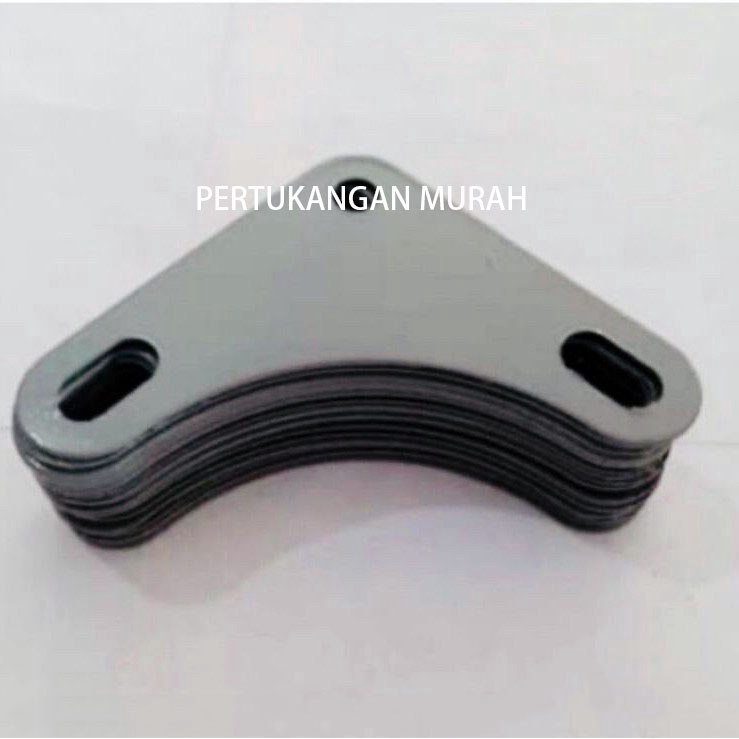 

10pcs - Plat Siku Lubang Abu-abu / Merah