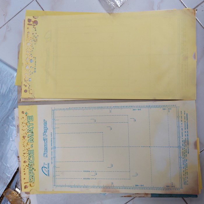 

Stencil Paper Office Mate Kertas Stensil Stock Lama 1 Pack