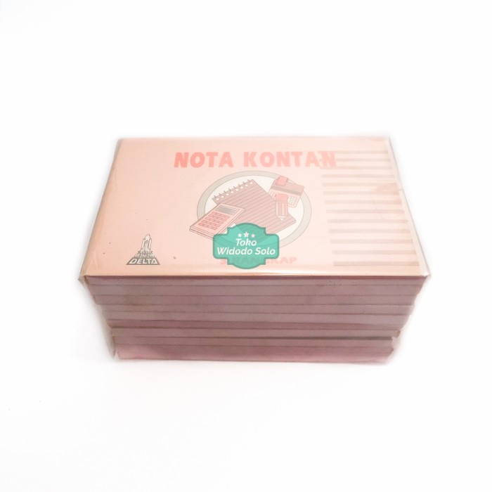 

Nota Kecil Kontan NCR 3 Ply Delta 1990 Rangkap Tiga Mendatar 10 Buah