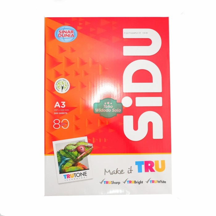 

Kertas HVS Sinar Dunia A3 80gsm 297x420mm Putih Grosir 1 Rim
