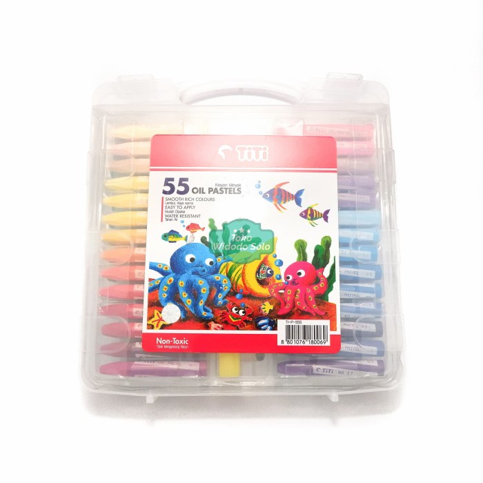 

Crayon Titi 55 Warna Oil Pastels 55 Colors TI P 55S Non Toxic