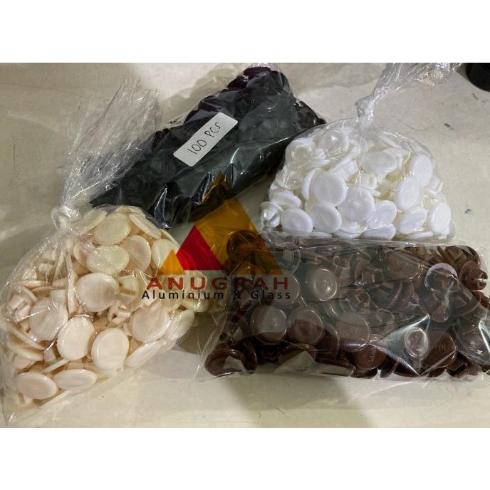 

Ready stock] Hole Cap Tutup Sekrup Pintu Aluminium Per pcs