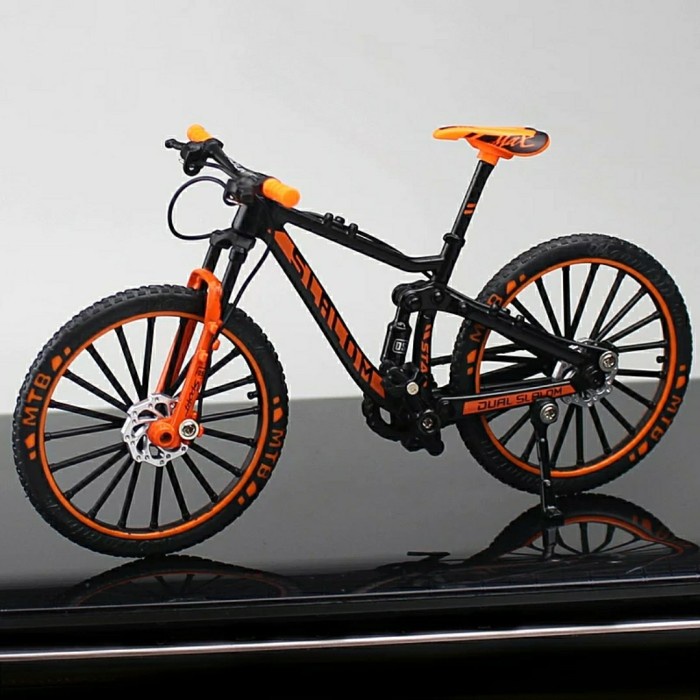 Diecast Miniatur Sepeda Gunung Mtb Mini Finger Sepeda Skala 1:10