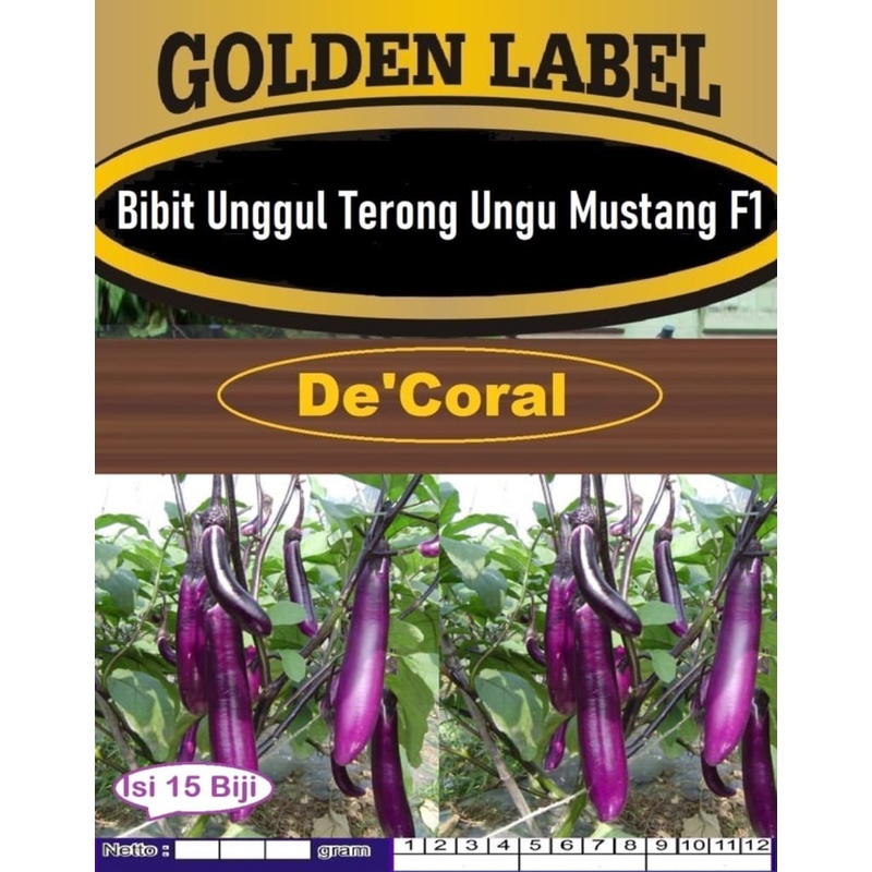 Bibit Unggul Terong ungu Mustang F1|Benih Terong Ungu|Terong Mustang