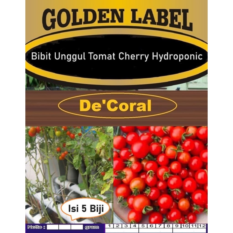 Bibit Unggul Tomat Cherry Hydroponic|Biji Benih Tomat Ceri Hydroponik