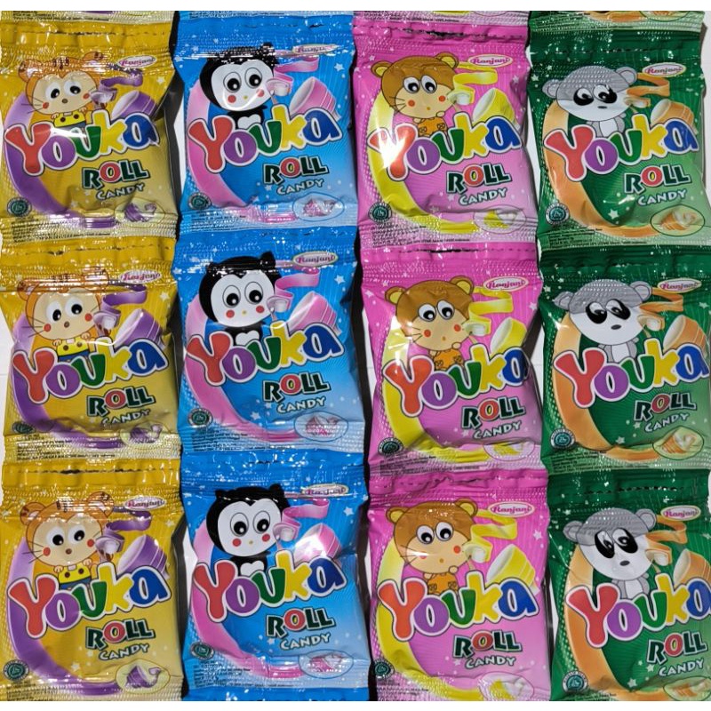 

permen youka roll candy permen kertas rencengan 10 pcs