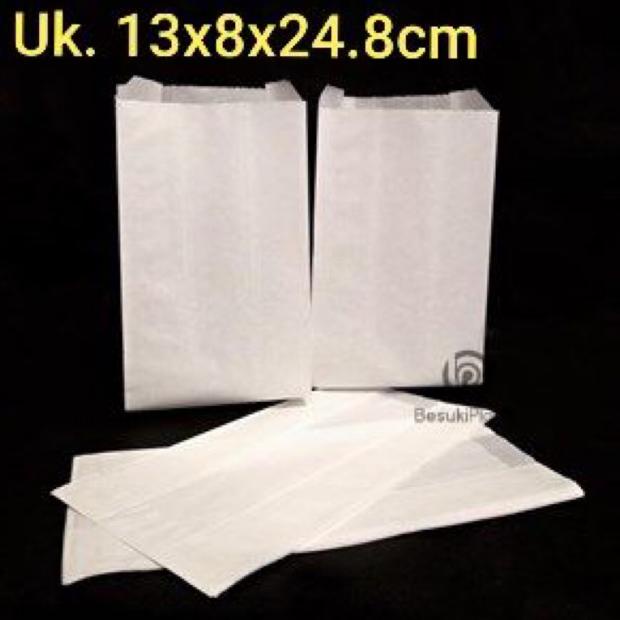 

Update! PaperBag Putih Polos / Kertas Makanan / Kantong Makanan / Kertas PokPok !