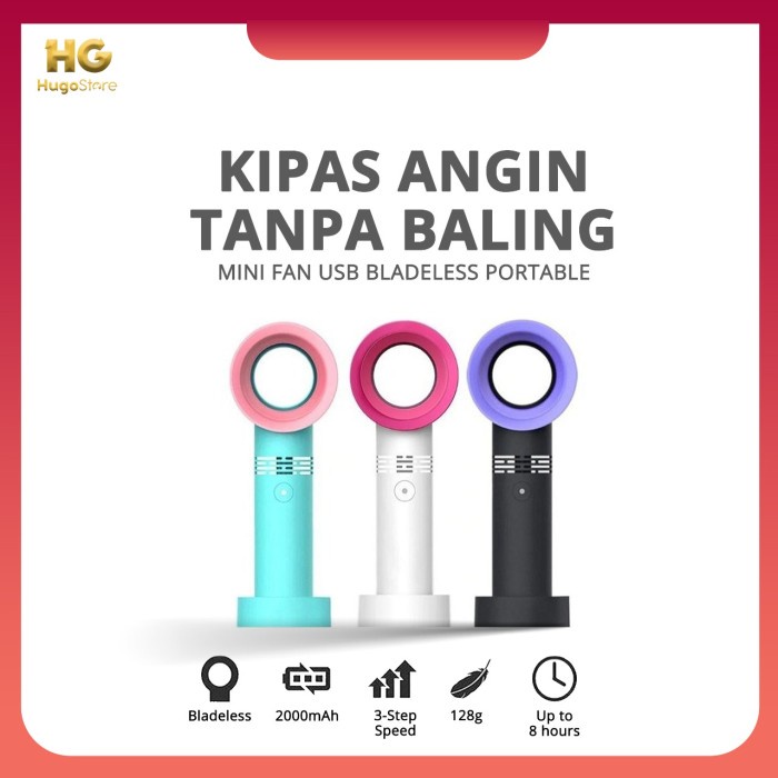 TERMURAH Kipas Angin Tanpa Baling Portable Bladeless Mini Fan Korea Zero 9 /KIPAS ANGIN MINI/KIPAS