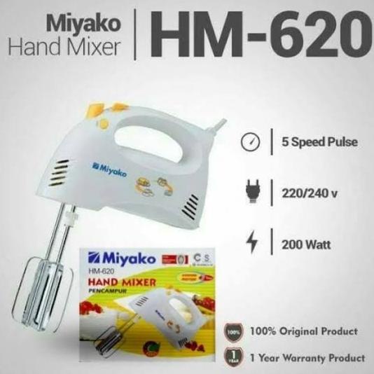 

BARANG TERBARU !!! MIYAKO HM620 HAND MIXER PENGOCOK KUE ADONAN TELUR KOCOKAN LISTRIK - TERLARIS