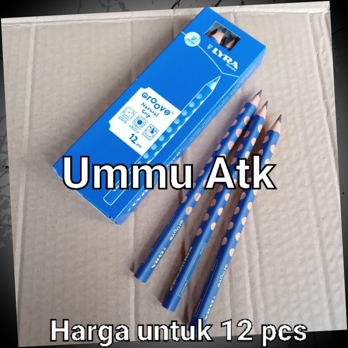 

Pensil jumbo lyra groove isi 12 pcs