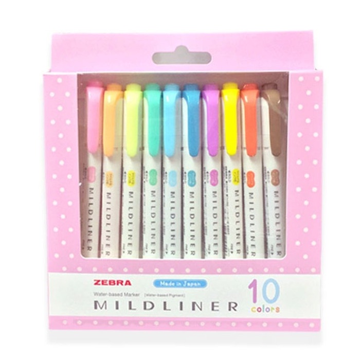 

Bolpen Zebra Mildliner Set 10 Free 1