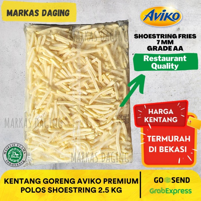 

Kentang Goreng Shoestring 2.5 Kg Premium / Polos Murah