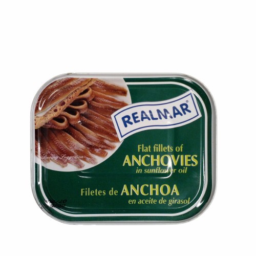 

anchovy fillet in sunflower realmar 385 gr
